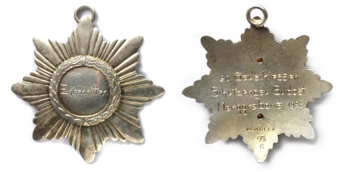 Odznaka  Honorowego Rycerza przyznana w 1928 r. w Olecku.