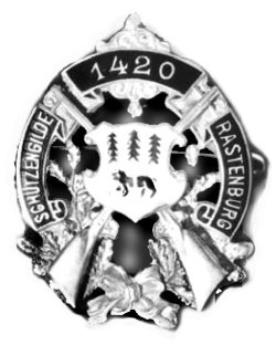 Odznaka Gildii Strzeleckiej z Kętrzyna.