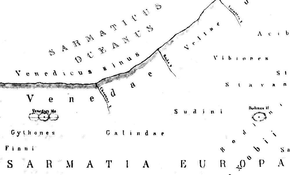 Fragment mapy Ptolemeusza.
